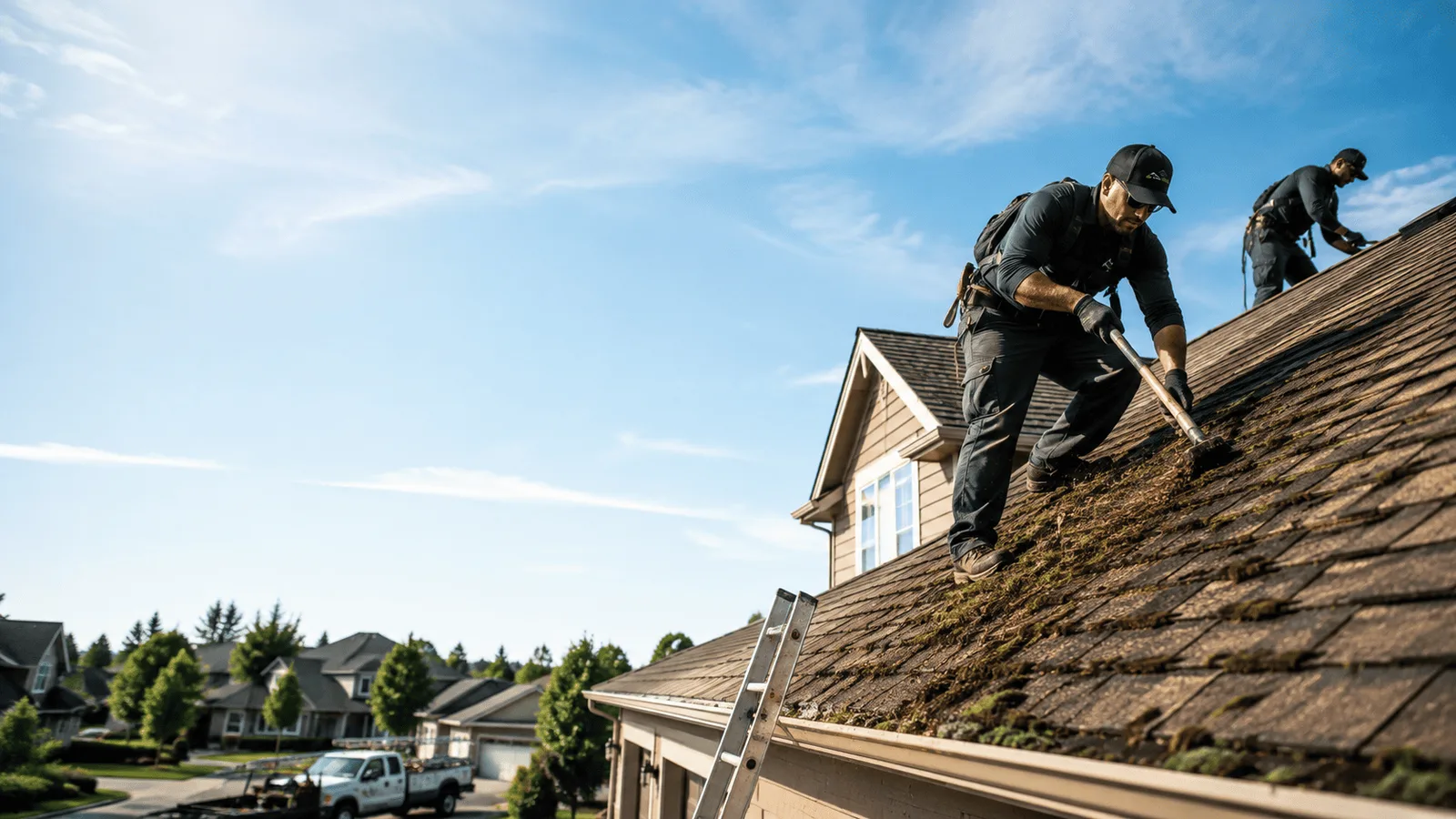 Roof Moss Removal in Channing, MI near me